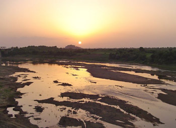 sunset on the sind
